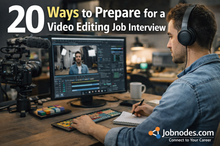 20 Ways to Prepare for a Video Editing Job interview/https://jobnodes.com/